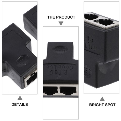 Netzwerk-Splitter Ethernet -Kabeladapter Ethernet-Kabel-Splitter - 第 8/12 張圖片