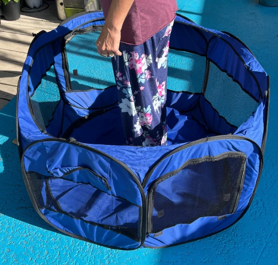 Oxgord Parque Infantil Plegable Portátil para Mascotas, Recinto de 45" para Animales Pequeños Foto 2 de 4