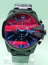 Amazing Diesel 10 Bar ''ONLY THE BRAVE'' Cronografo Quarzo Orologio da Polso Uomo