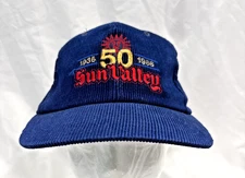 Vintage Sun Valley Idaho 50 Year Anniversary Corduroy SnapBack Hat OSFM