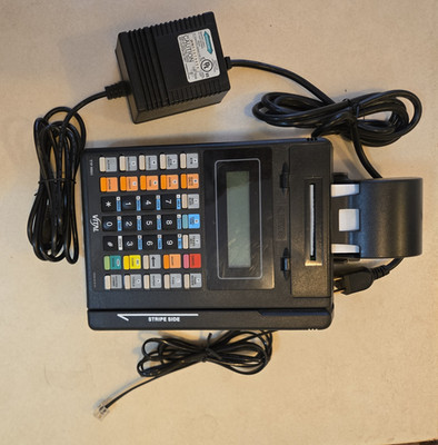 HYPERCOM T7 P-T Credit Card Terminal Reader Machine with Power Supply