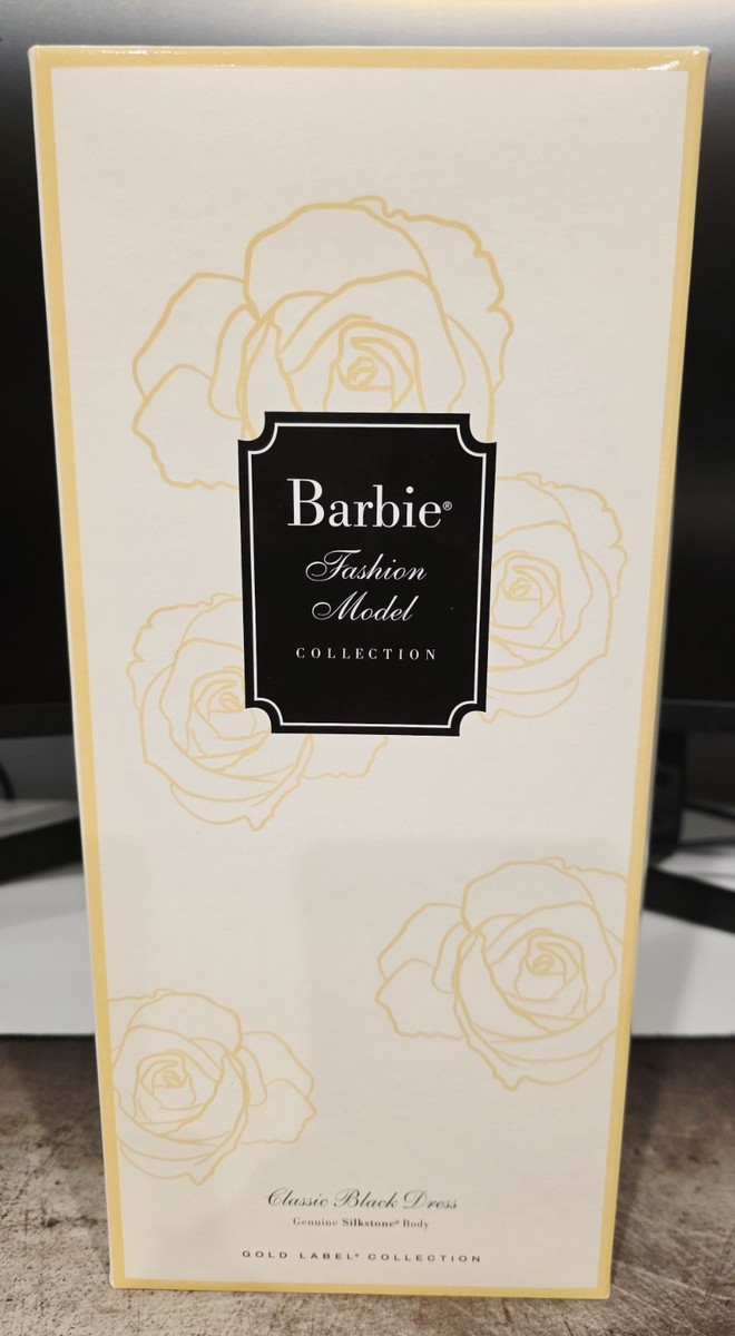 Classic Black Dress Silkstone Barbie Fashion Model Collection Gold Label