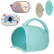 PandaEar Baby Bath Rinse Cup, Silicone Shampoo Rinser With 2 Sponges & 2... 