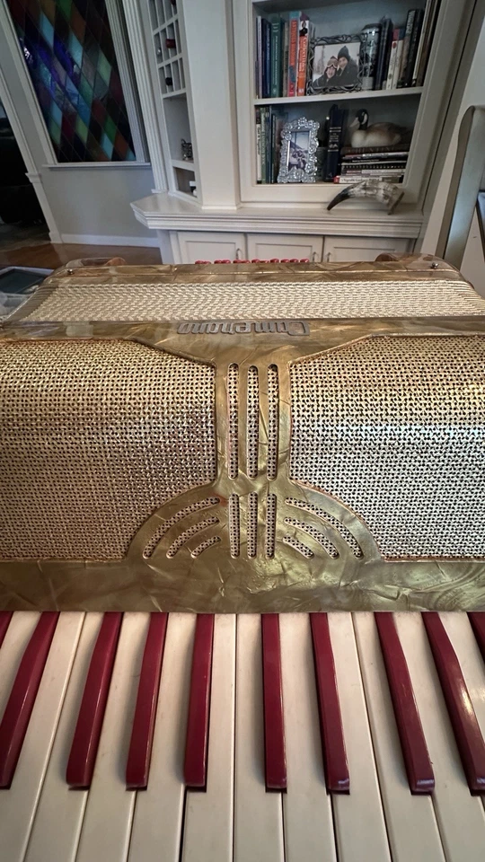 Acordeón Camerano Hohner de Colección Estuche Original Correas de Cuero FUNCIONA Foto 4 de 4