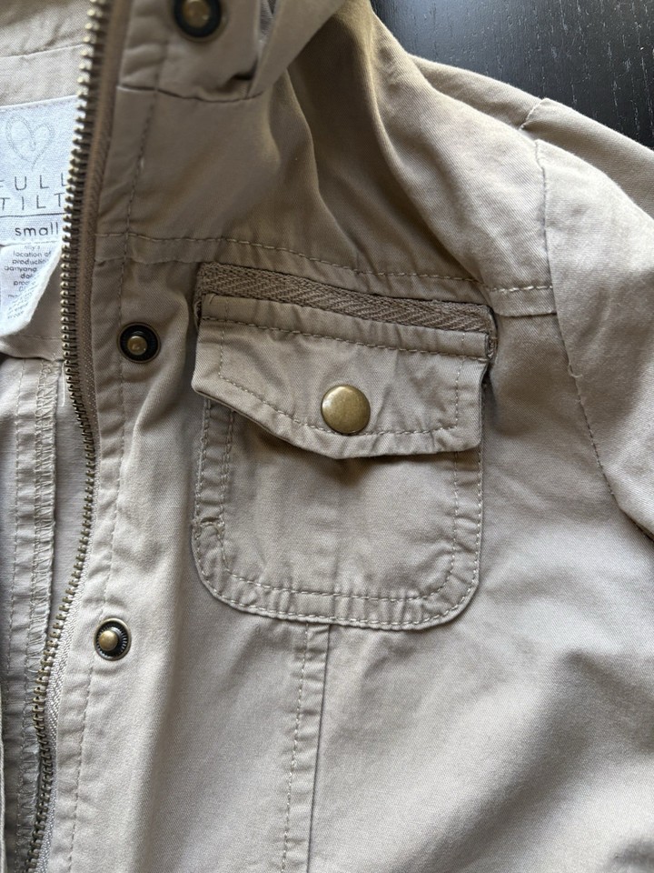 Full Tilt Little Girl Khaki Spring Jacket. Size S | eBay