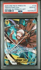 2025 SPECIAL ALTERNATE ART 119 TRAFALGAR LAW PSA 10