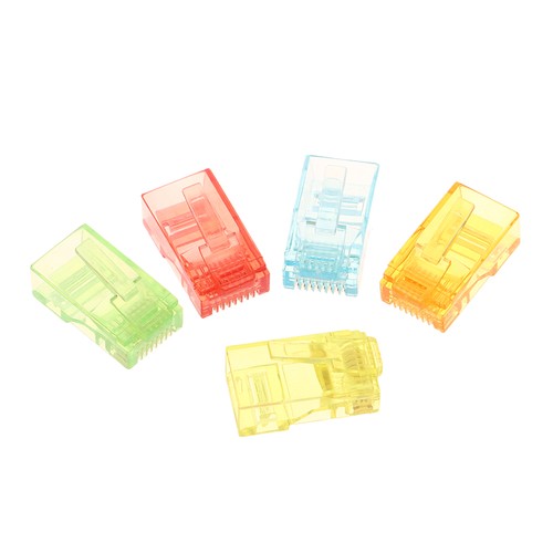 100Pcs RJ45 Pass Through Connectors Strain Relief Boots EZ To Crimp Modular P_sh - Afbeelding 8 van 17