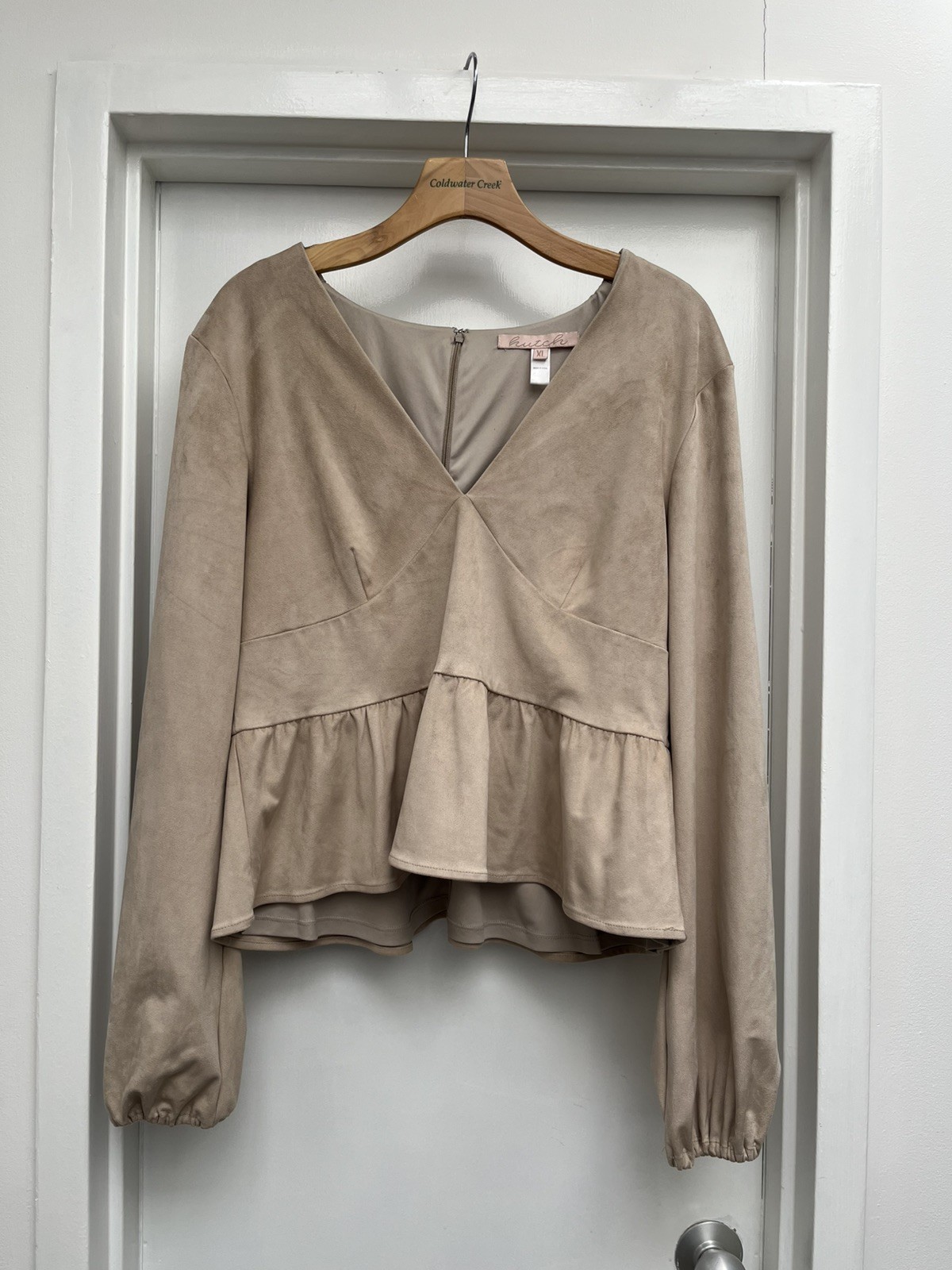 Hutch Montana Top Women's  XL Suede Tan