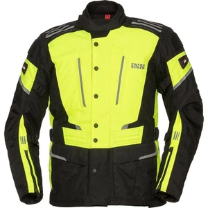 Ixs Powells-ST Tour Motorcycle Jacket Mens Neon Yellow Black