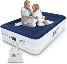 Active Era Luxury Double/King Air Mattress 203 x 152 x 56 cm with Pump