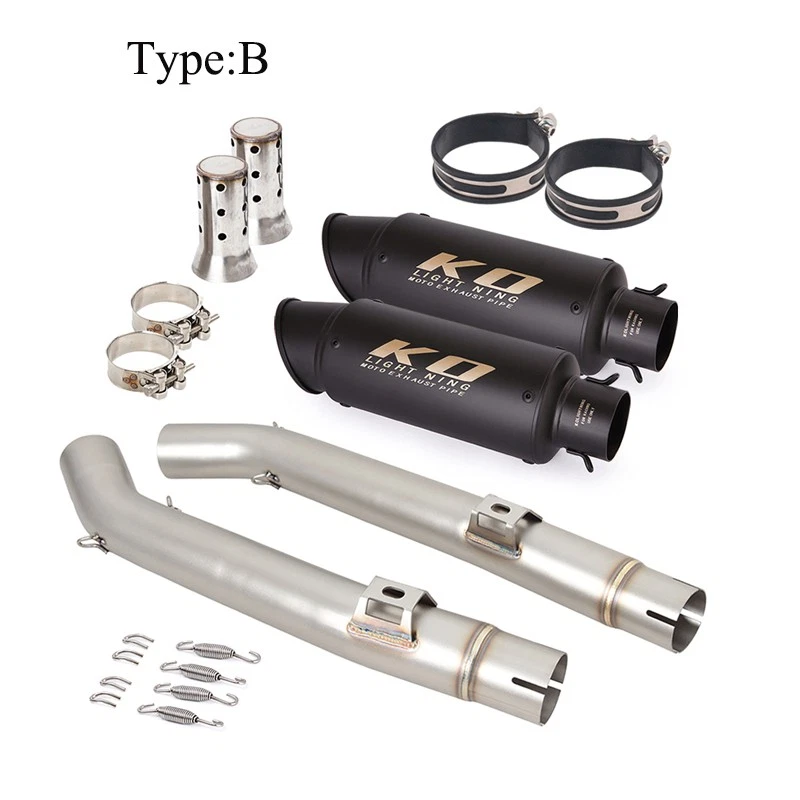 Средняя выхлопная труба 51 мм наконечники глушителя для Suzuki Vstrom 1000 DL1000 2002-2013 - Изображение 4 из 4