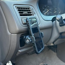 Custom phone mount for 1996-2000 Civic EK replaces lower factory blank button