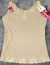 MAIDENFORM FLEXEES Nude Lace Camisole Shapewear Lite Control Top Women Size 4XL