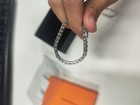 Used-3mm-20in Iced Out Moissanite Tennis Chain S925 Silver Passes Diamnd Tester — photo 5