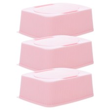 3 Pcs Travel Baby Wipes Container Hard Plastic Diapers Dispenser