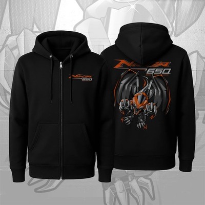 Kawasaki Ninja 650 2017-2019 Dragon Motorcycle Zip Hoodie for Riders