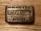 Vintage Engelhard 10oz  Silver W Poured Bar