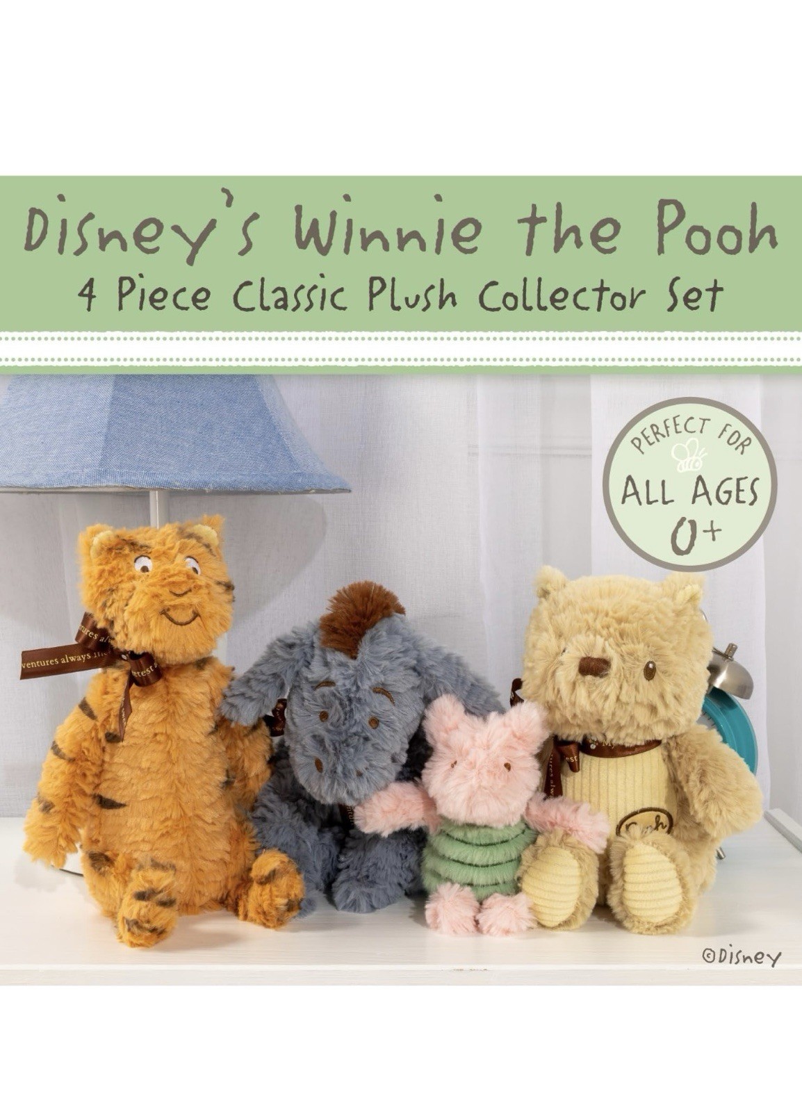 KIDS PREFERRED Disney Baby Classic Winnie The Pooh and Friends 4 Piece Plush... 