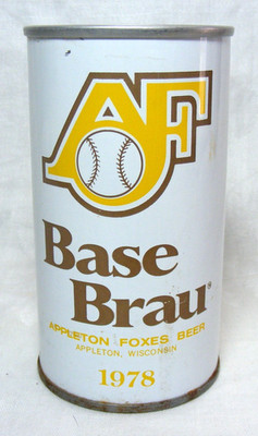 Vintage Steel Beer Can AF Base Brau Point Special 1978 Stevens Point Brewery