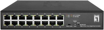 LevelOne Hilbert 16-Port Gigabit Smart Lite Switch, 16 x Gigabit RJ45