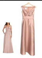 Alfred Sung D811 Off the Shoulder Satin Gown Size 4