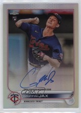 2022 Topps Chrome Rookie Auto Refractor 160/499 Griffin Jax #RA-GJ Auto 00li