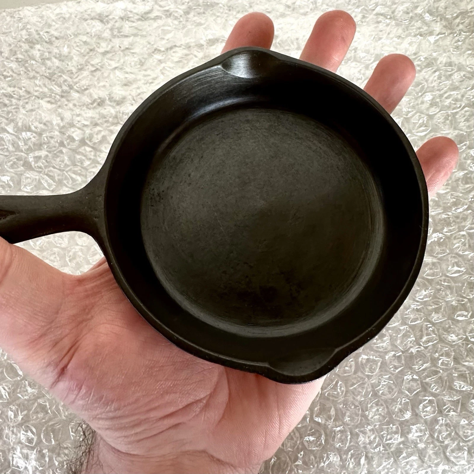 *RARE* Favorite Piqua Ware Cast Iron Skillet SALESMAN’S SAMPLE TOY *RESTORED*