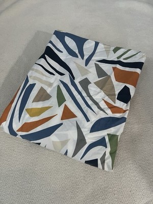 West Elm + Pottery Barn Kids Fitted Crib Sheet, Abstract Shapes, Cotton