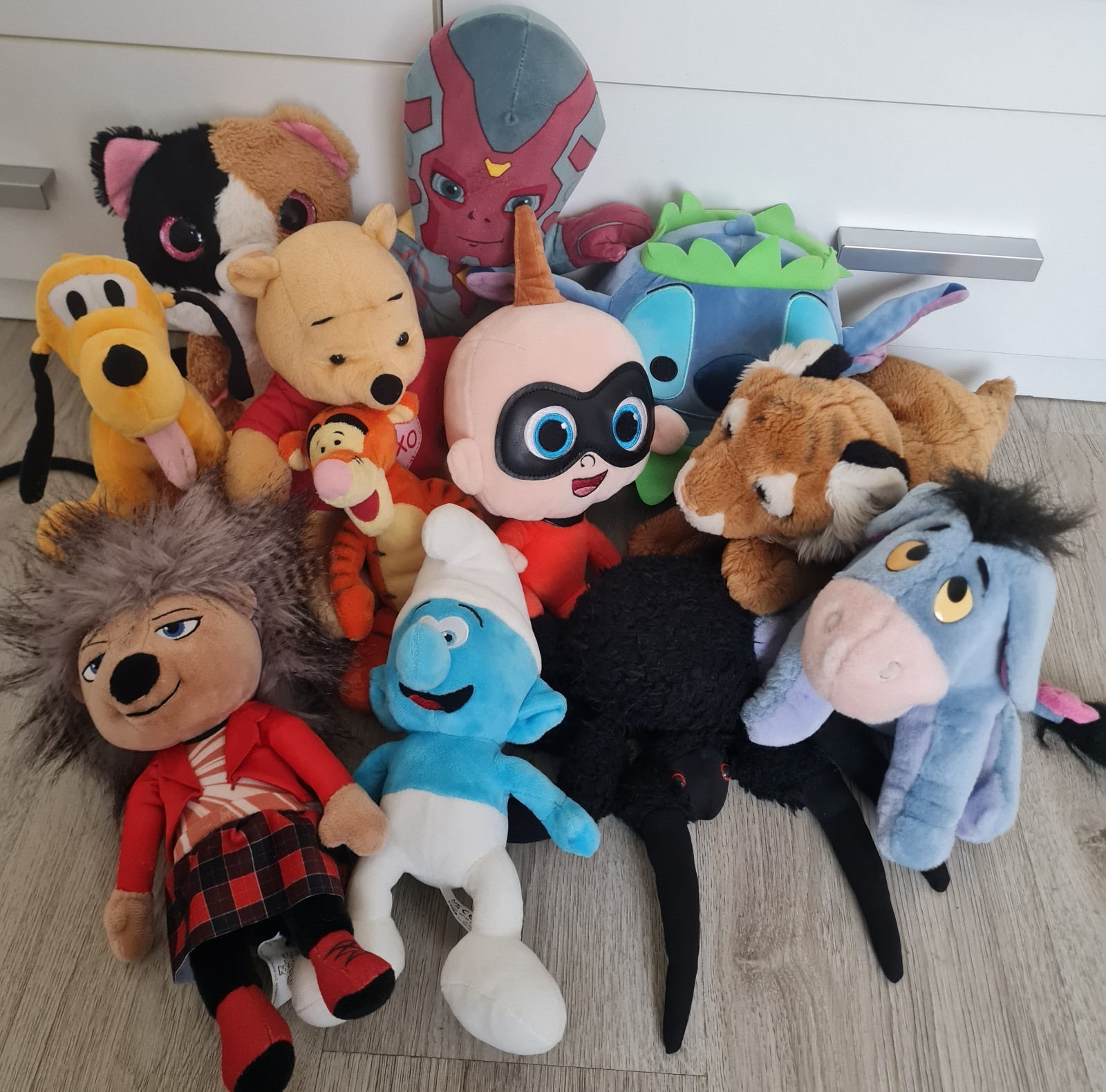 Plush Toys Bundle Disney Marvel Sing Smurf 12 Pcs Soft Cuddly Toy In Great Cond