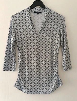 🍀 Comma 🍀 Blusenshirt/ Shirt  3/4- Arm Gerafft Mehrfarbig Gr. 36 - Bild 1 von 4