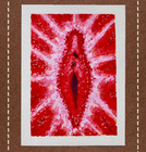 ACEO Original Tradeable Art Card 2.5x3.5" Berry Close Tiktok vi0letree — photo 1