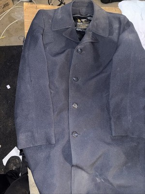 LONDON FOG - Has Removable Zip Lining Trench Coat Size 42-Blue