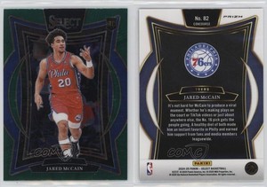 2024-25 Panini Select Concourse Green Stars Prizm Jared McCain #82 Rookie RC