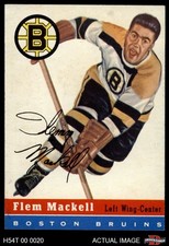 1954 Topps #36 Fleming Mackell Bruins 6 - EX/MT