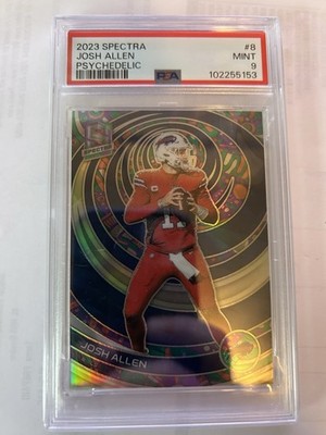 2023 Spectra Josh Allen #8 Psychedelic /5 - PSA9