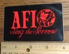AFI VINTAGE 2003 PROMO Vinyl STICKER Sing the Sorrow CD hardcore Punk Goth