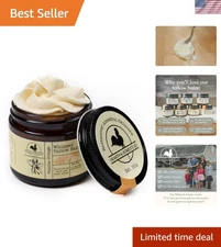 Handmade Whipped Tallow Balm Vanilla Orange - Organic Body Butter with Infuse...