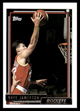 1992-93 Topps Gold Dave Jamerson #179 Houston Rockets NBA Basketball