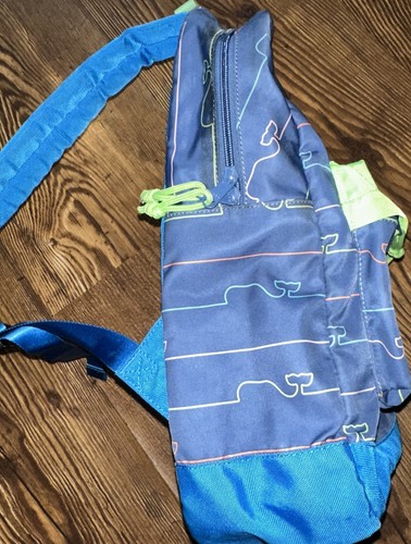 Vineyard Vines Backpack Navy Blue Pink Large Whales Zip Bag - Picture 5 of 6