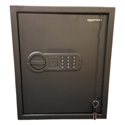 Amazon Basics Elektronischer Tresor aus Stahl mit programmierbarem digitalem Tas