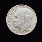 90% Silver - 1959 Roosevelt Dime - Circulated Condition - 21-43