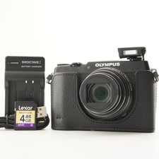 OLYMPUS STYLUS SH-2 Black With 4GB SDHC Card Digital Camera from Japan 8410