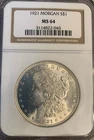 1921-P MORGAN SILVER DOLLAR :: NGC MS-64