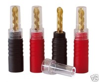 Dynavox Bananenhohlstecker Set Bananenstecker Rot + Schwarz 1 X 4 StÜCk
