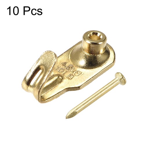 10pcs 10 lbs Picture Hangers Photo Frame Hanging Hooks Kit with Nails Holds - Picture 4 of 4