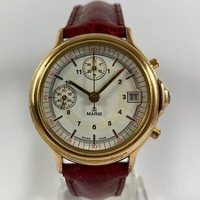 CRONOGRAFO MARGI PLACCATO ORO A CARICA MANUALE CAL. VALJOUX 7765 VINTAGE DA UOMO