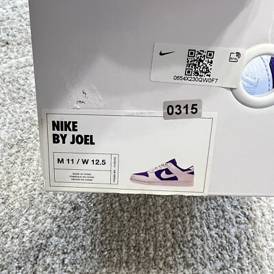 Nike Dunk Low ID White Purple New FN0569-900 - Mens Size  display picture 3