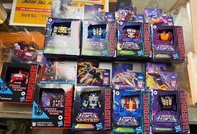 Lot (9) Transformers Legacy Evolution Studio Series Brand New