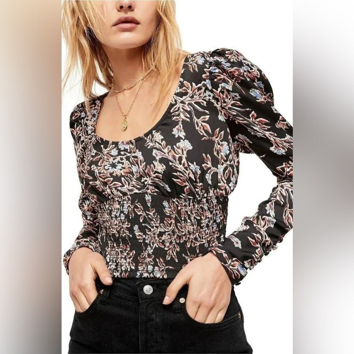 フリーピープル Free People Rendezvous Top レディース シャツ トップス Black Combo Free People Cuff It Lace Top - Women's Shirts & Blouses in