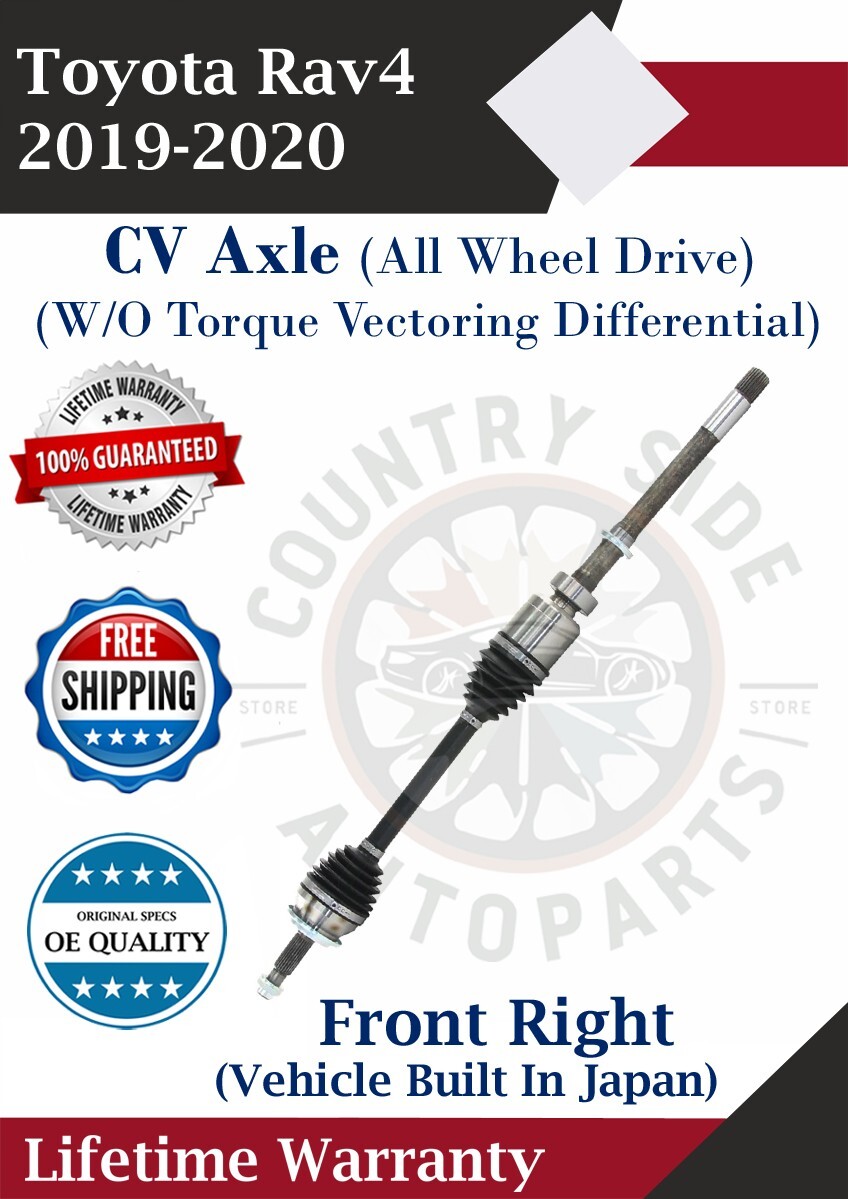New OE Front Right CV Axle for 2019-2020 Toyota RAV4 4X4 Japan-Model